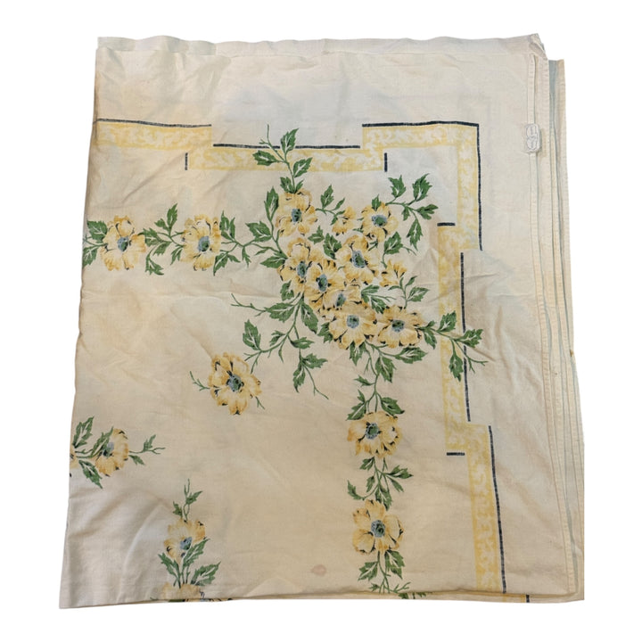 Vintage Floral Tablecloth