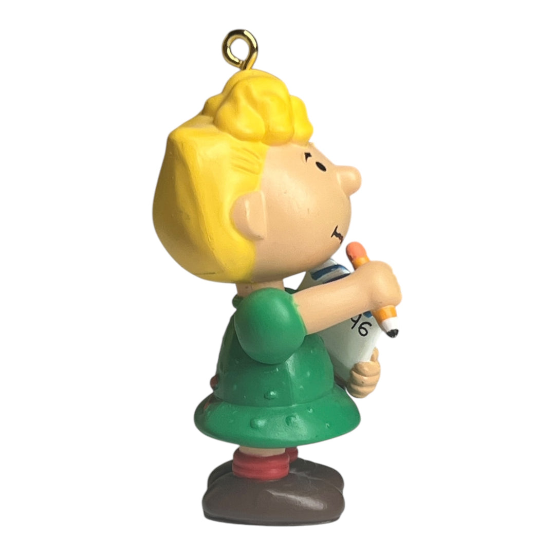 Hallmark Ornament (No Box) - 1996 Peanuts Gang - Sally