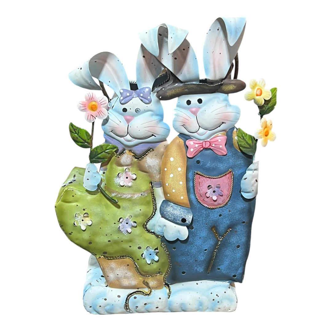 Easter - Home Interiors Tin Bunny Candle Lantern