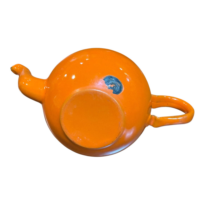 Orange Enamel 1 Cup Teapot