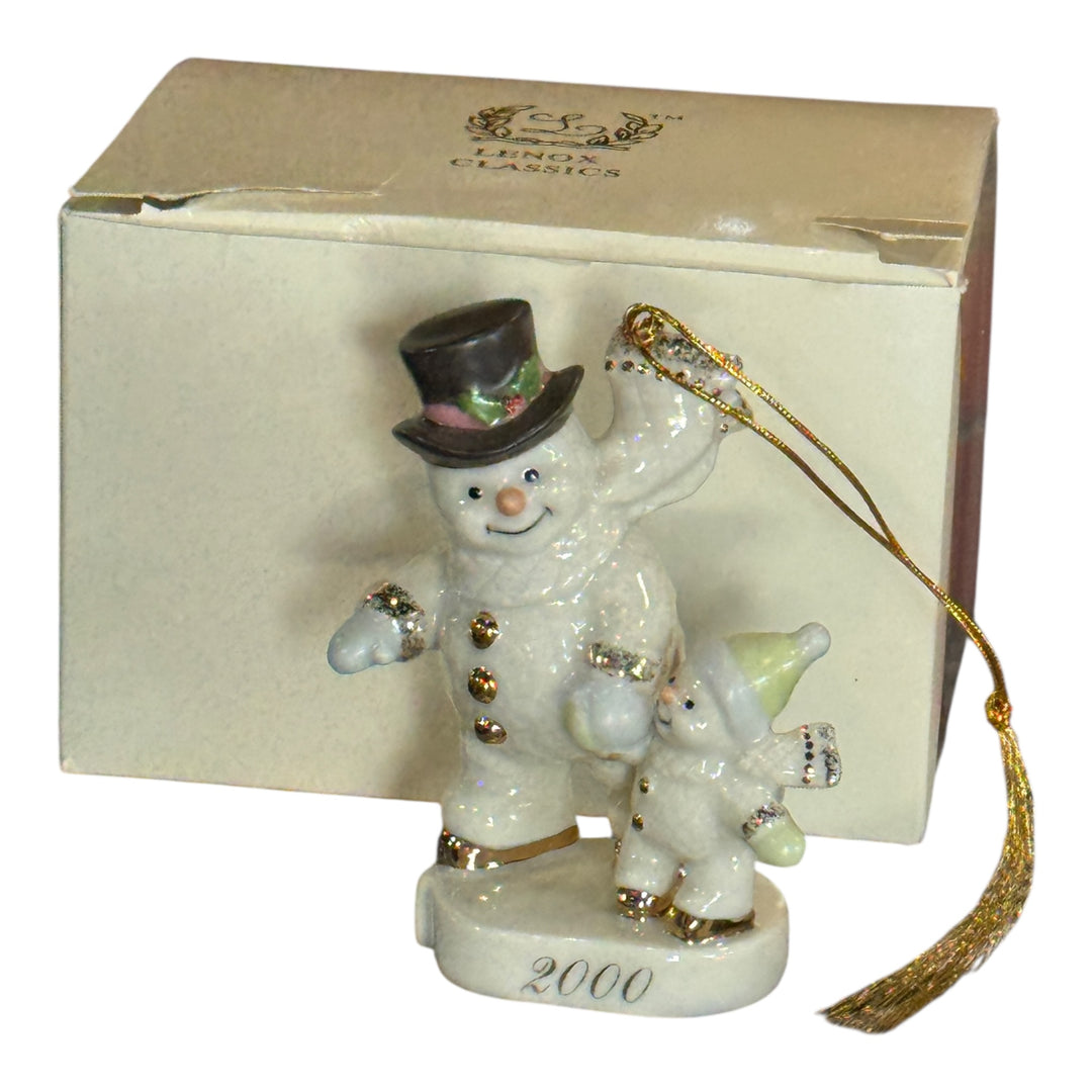 Lenox Practice Makes Perfect 2000 Snowman Figurine 3.75" Exclusive Edition