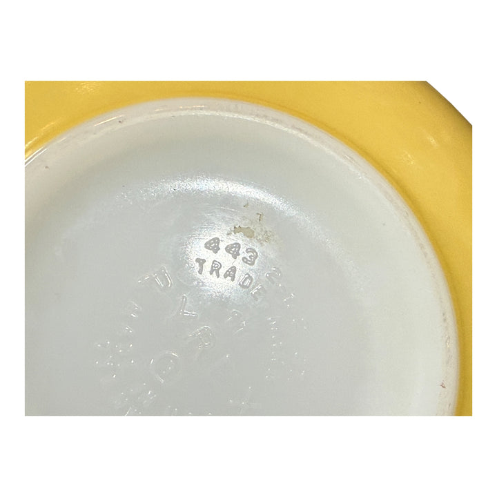Vintage Pyrex Bright Yellow Cinderella Mixing Serving #443