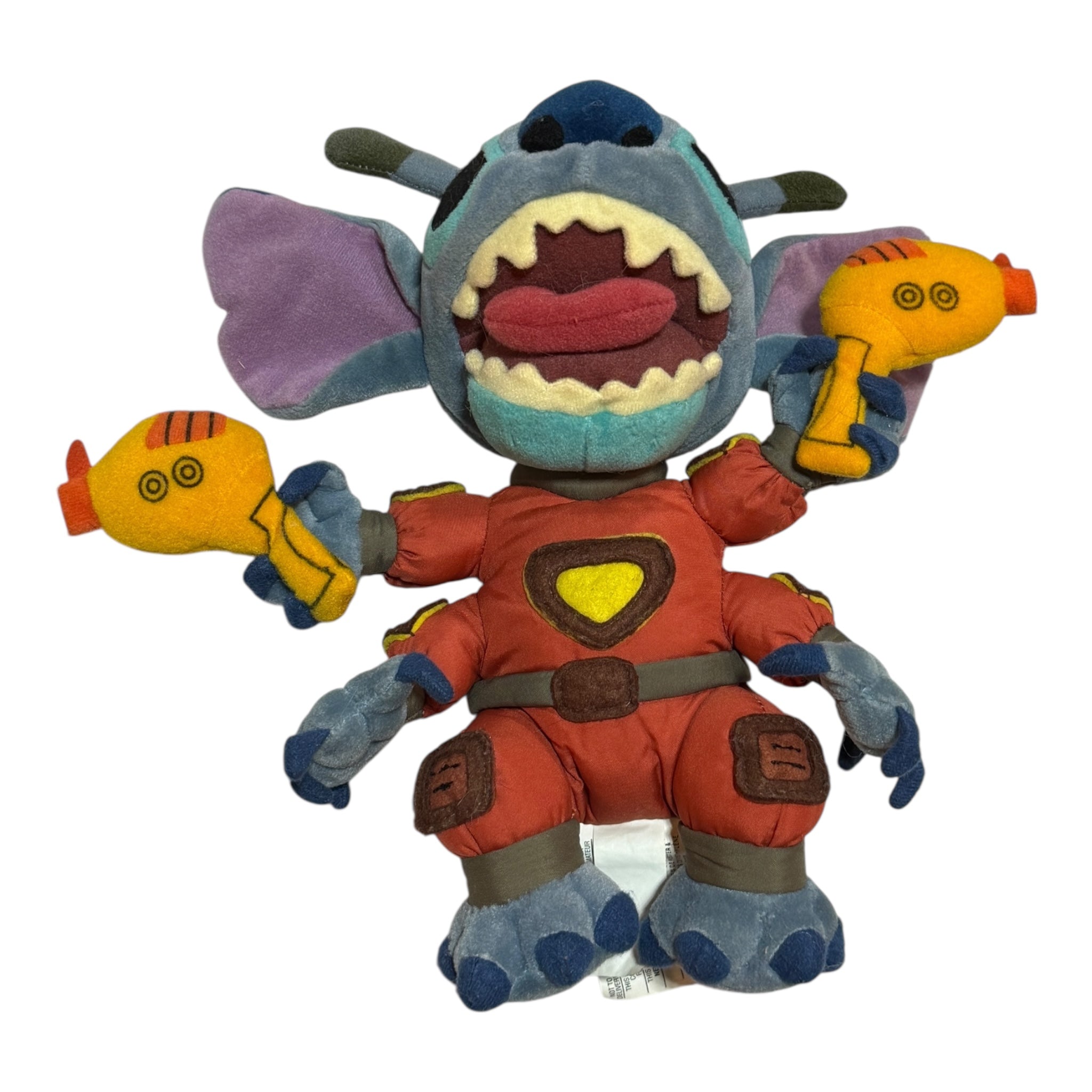 Plush - Stitch Alien Space Suit Plush Laser Gun 4 Arm 9” Lilo