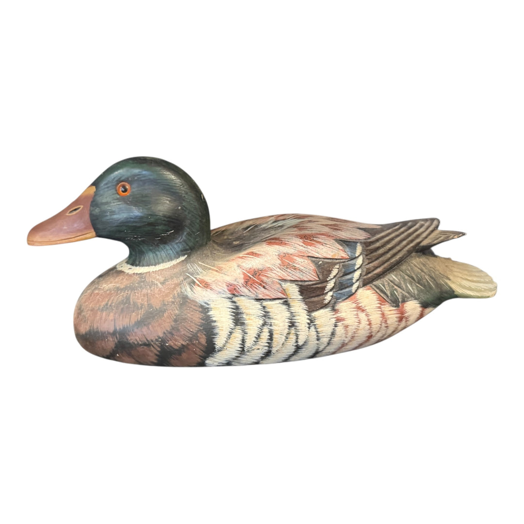 Large Wooden Duck Statue
