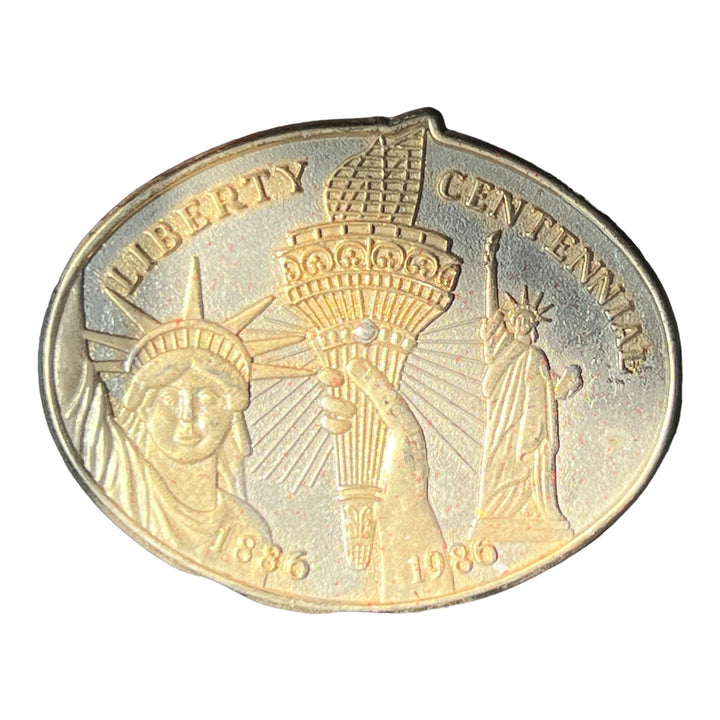 LIberty Centennial Belt Buckle 1886 1986