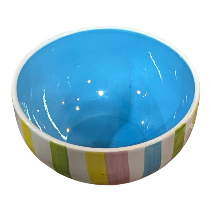 Easter - Ceramic Striped Easter Bowl