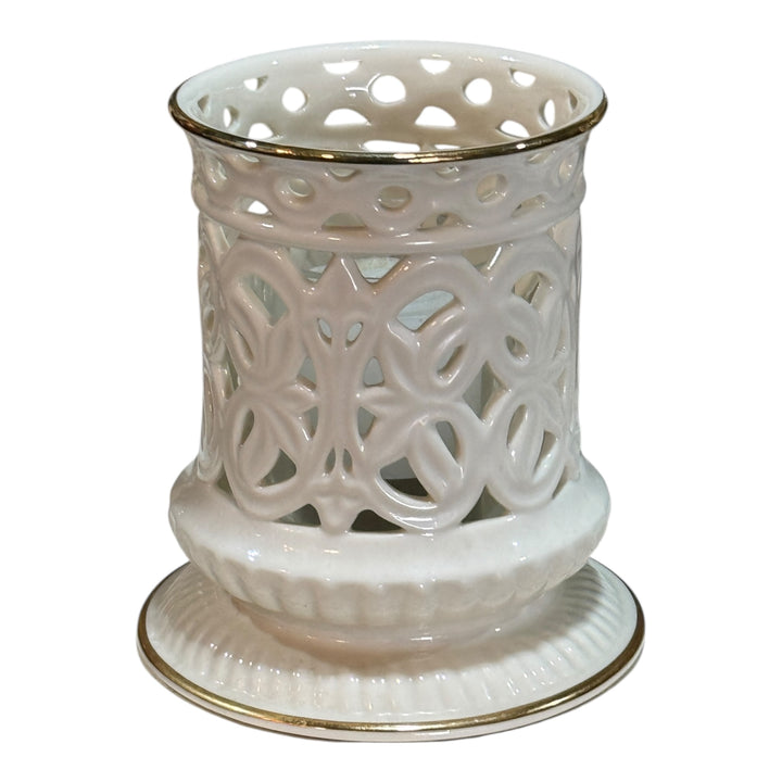 Lenox Illuminations Canister Votive Candle Holder Ivory & Gold