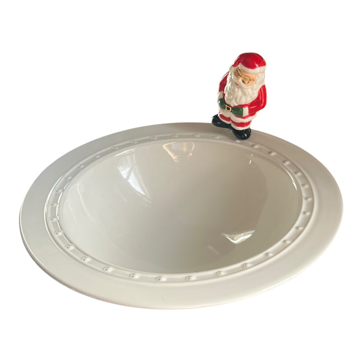Nora Fleming Stoneware Baby Bowl with Santa