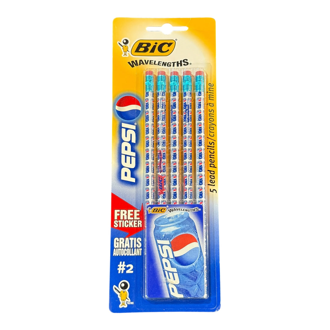 Pepsi Bic Wavelenghts 5 Pencil Pack