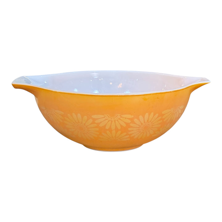 Vintage Pyrex Orange "Daisy" Cinderella Mixing Bowl 
