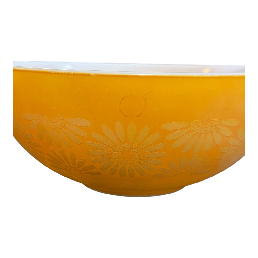Vintage Pyrex Orange "Daisy" Cinderella Mixing Bowl 