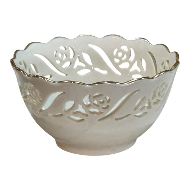 Lenox Rosebud Collection Pierced Bowl