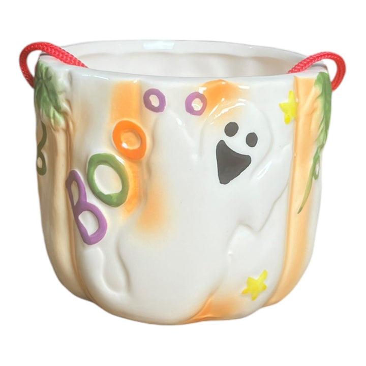 Royal Norfolk BOO Ghost Pumpkin Candle Holder / Bucket