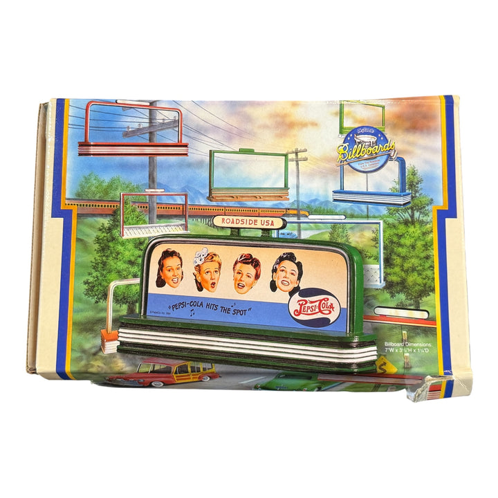 Pepsi Cola Miniature O Gauge Lefton Billboard of Yesteryear