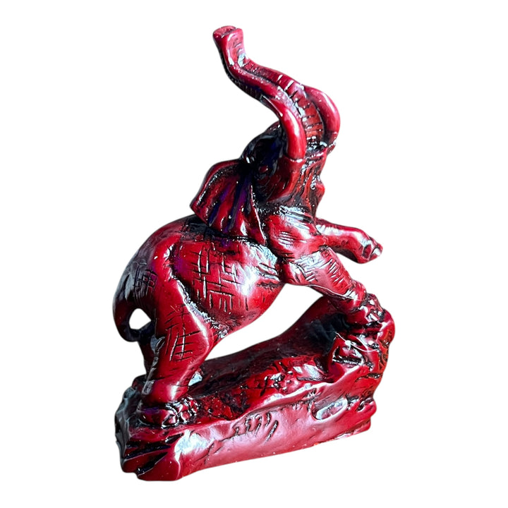 Asian Lacquered Elephant Figurine