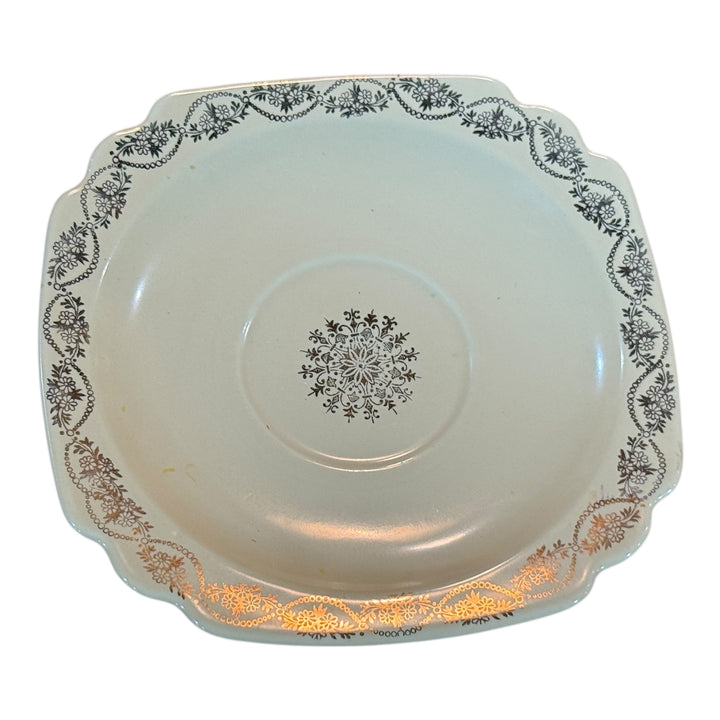 Homer Laughlin  Footed Cup & Saucer Set Garland