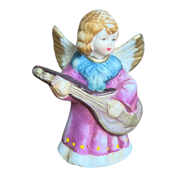 Ceramic Angel Playing Mandolin