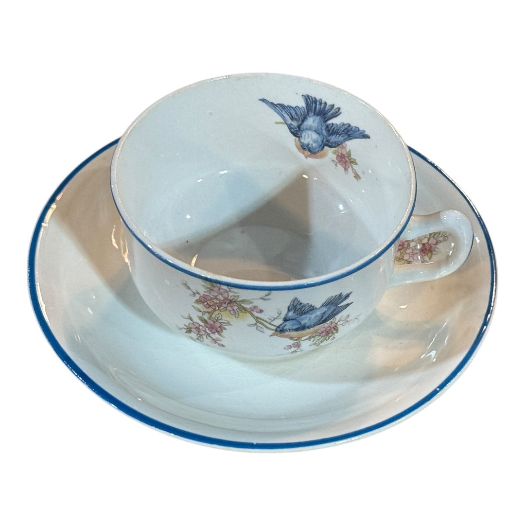 Homer Laughlin Teacup and Saucer Bluebird