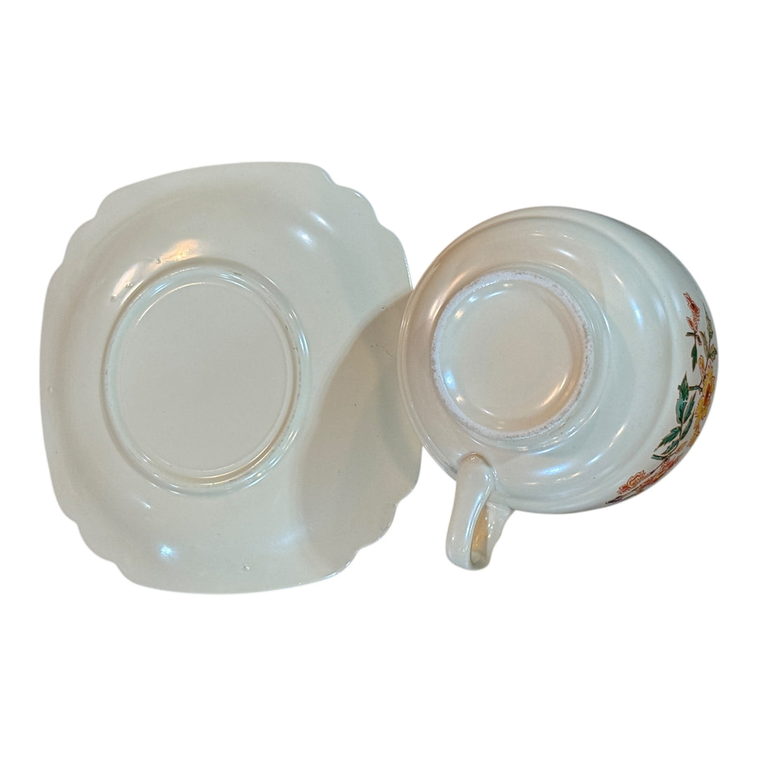 Homer Laughlin Teacup and Saucer Columbine