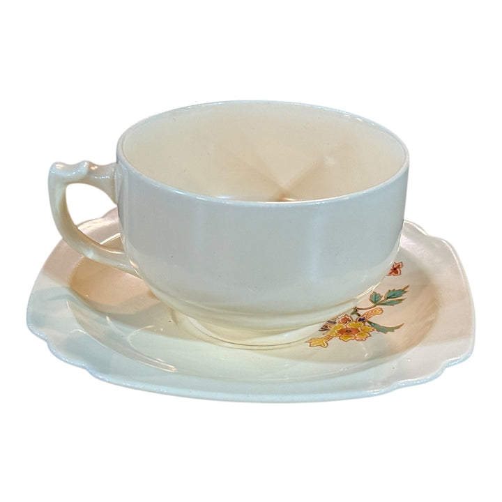 Homer Laughlin Teacup and Saucer Columbine