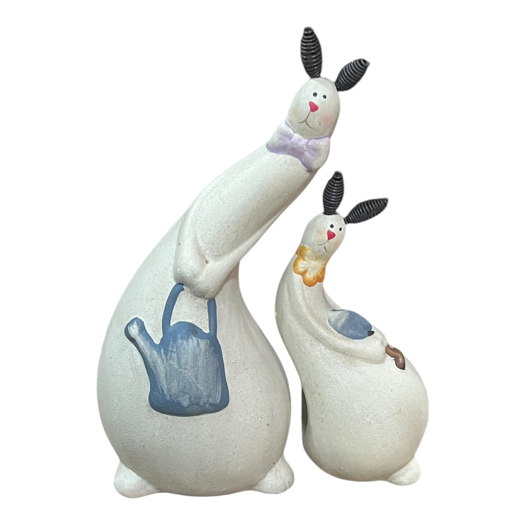 Easter - Ornament Ceramic Bunny Pair