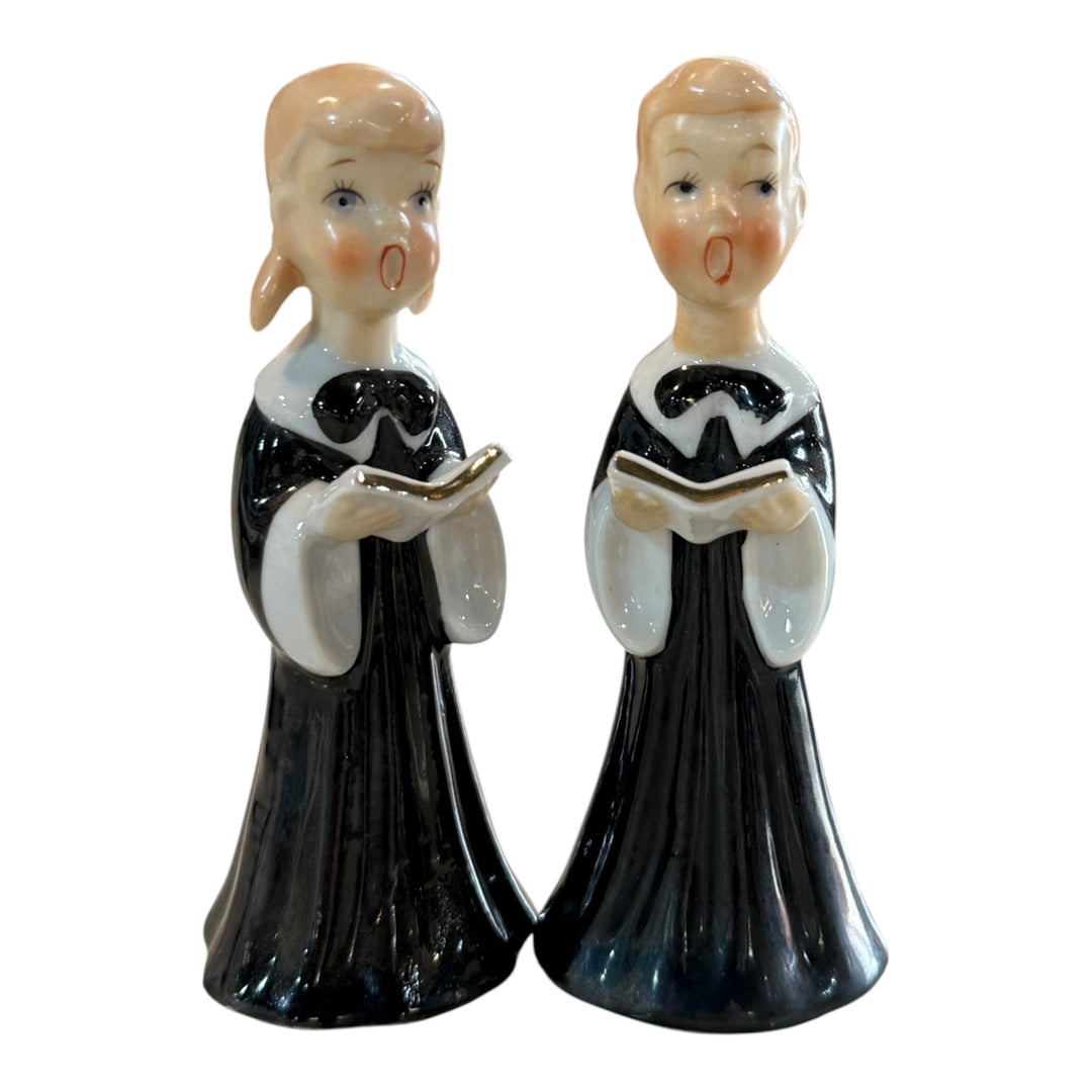 Vintage Ceramic Choir Boy/Girl Salt and Pepper Shakers