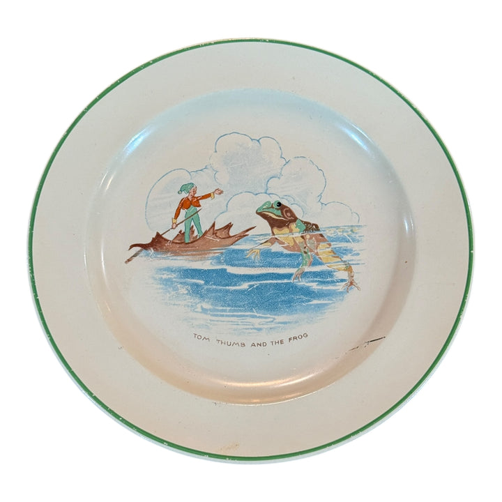Homer Laughlin "Tom Thumb and the Frog" Plate