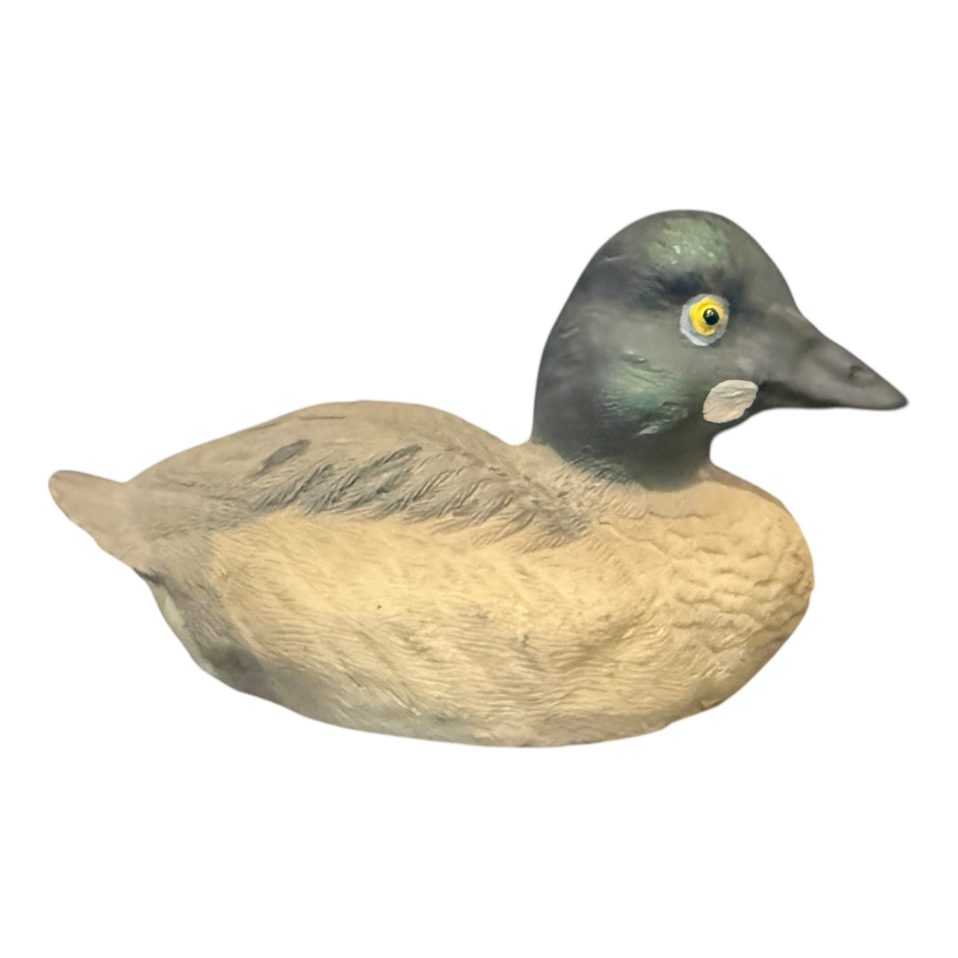 Small Golden Eye Duck Figurine