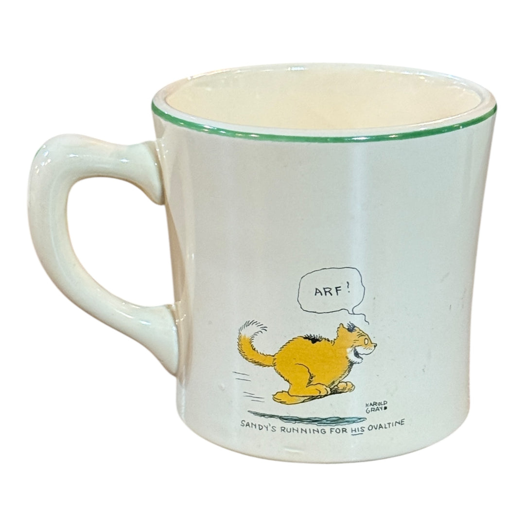 Vintage 1940s Era Little Orphan Annie Original Ovaltine Mug Harold Gray