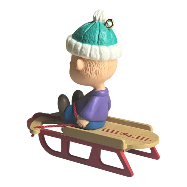 Hallmark Ornament (No Box) - Linus on sled