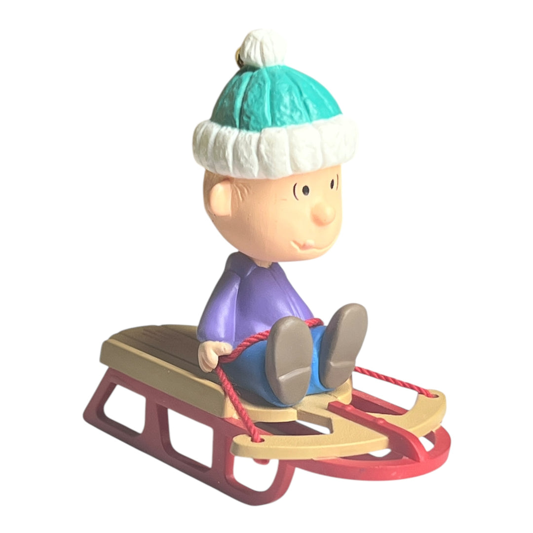 Hallmark Ornament (No Box) - Linus on sled