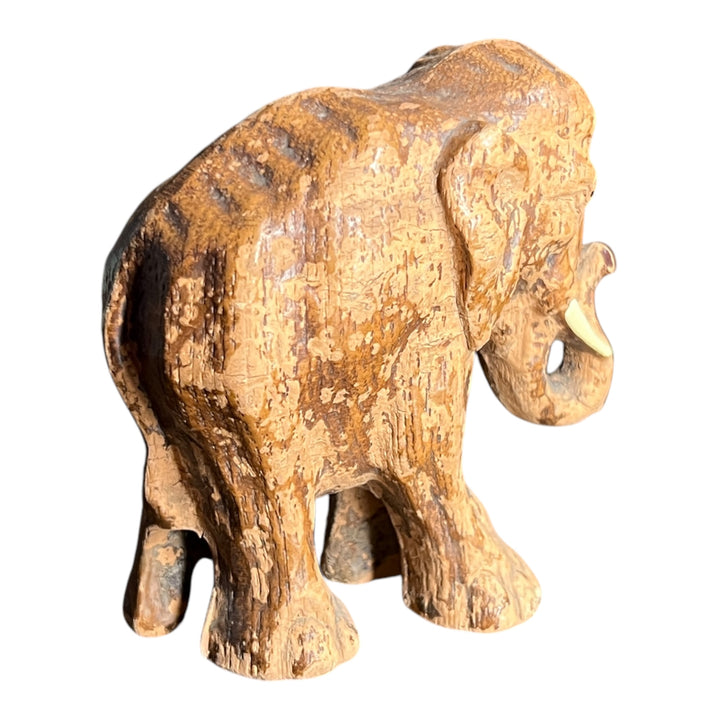 Wooden Elephant Figurine