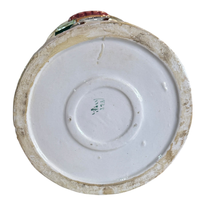 Vintage Italy Cookie Jar Cottage House 8-1/2" tall