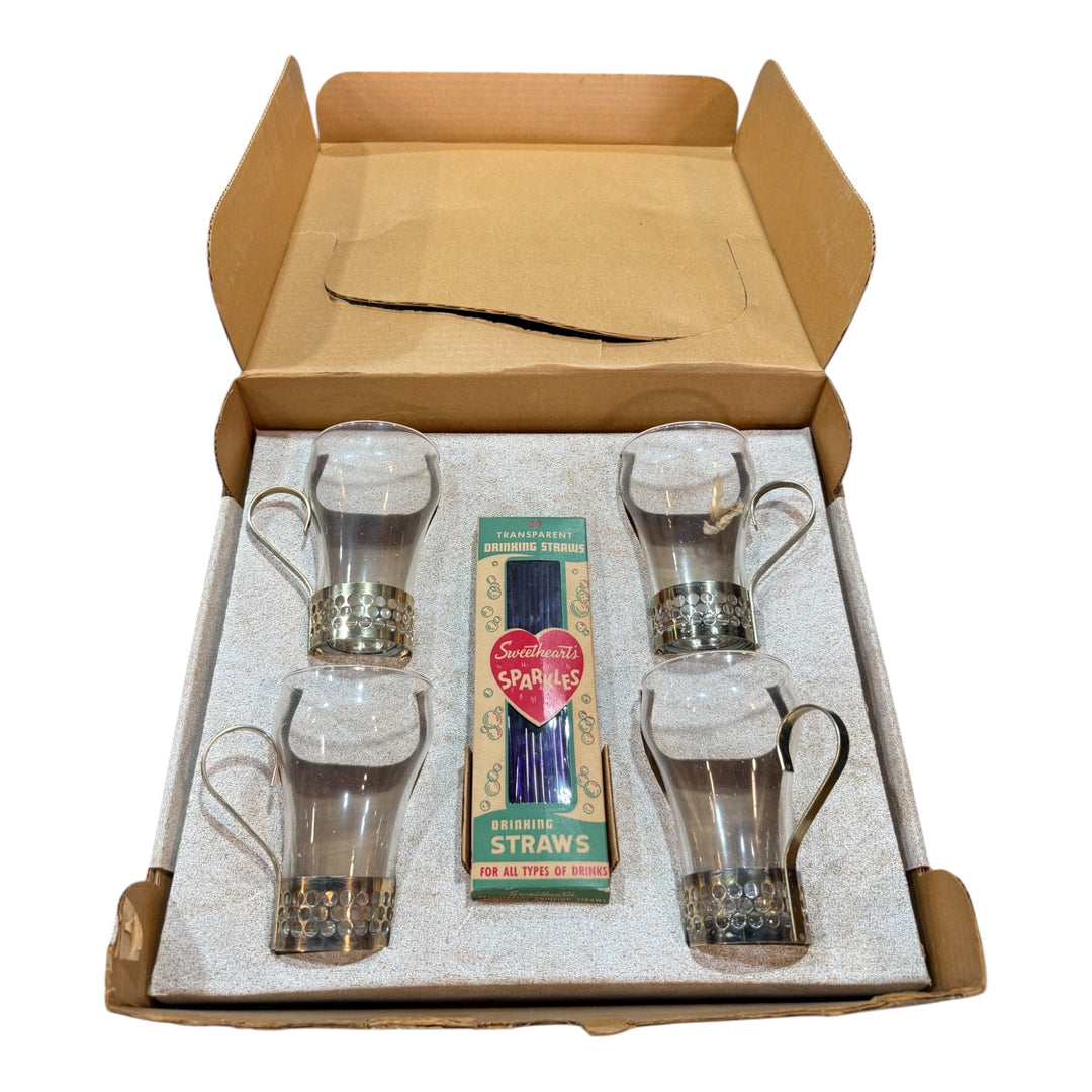 Vintage Ice Cream Soda Set