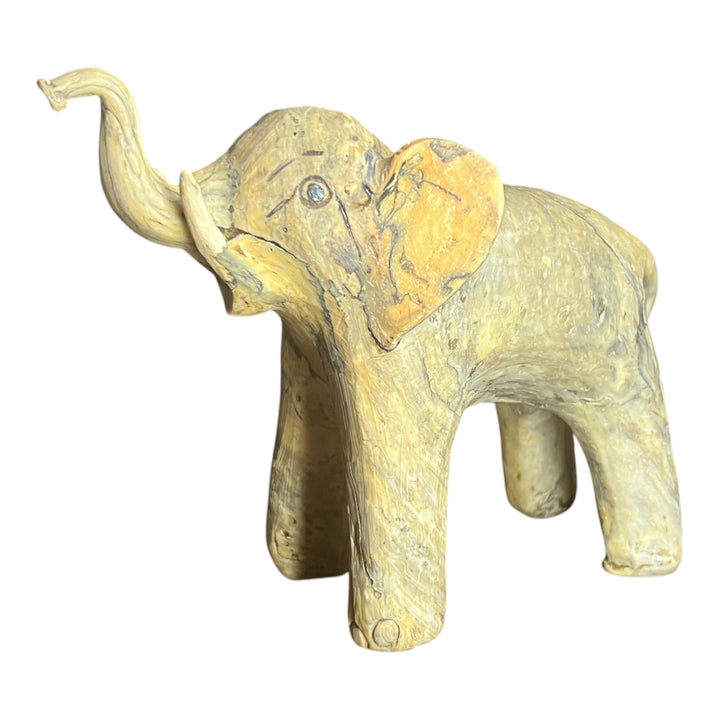 Crushed Oyster Shell Elephant Figurine