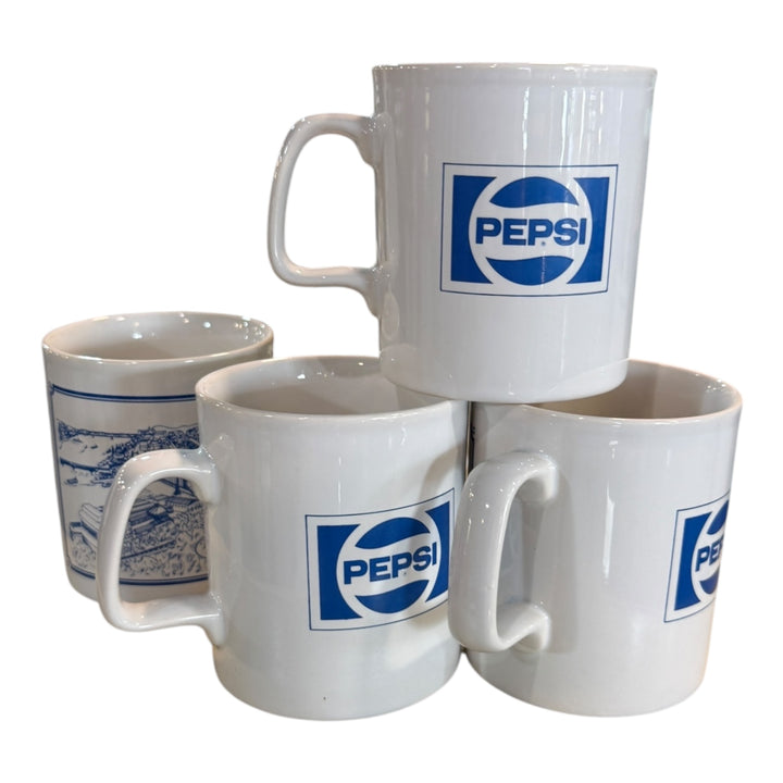 Set of 4 Pittsburgh Scenery Pepsi Mugs