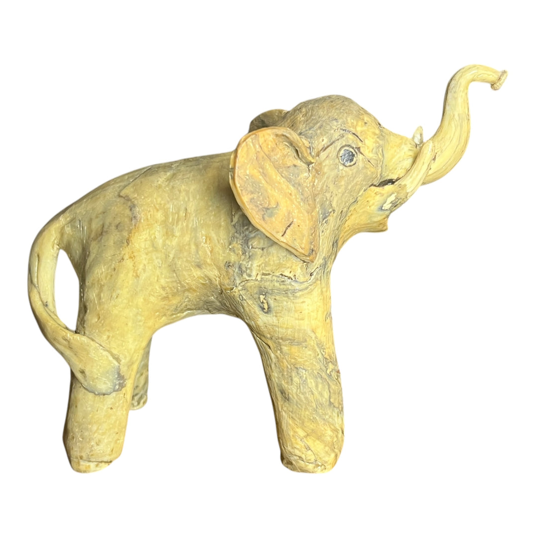 Crushed Oyster Shell Elephant Figurine