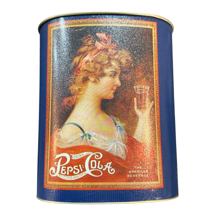 Metal Pepsi Garbage Can