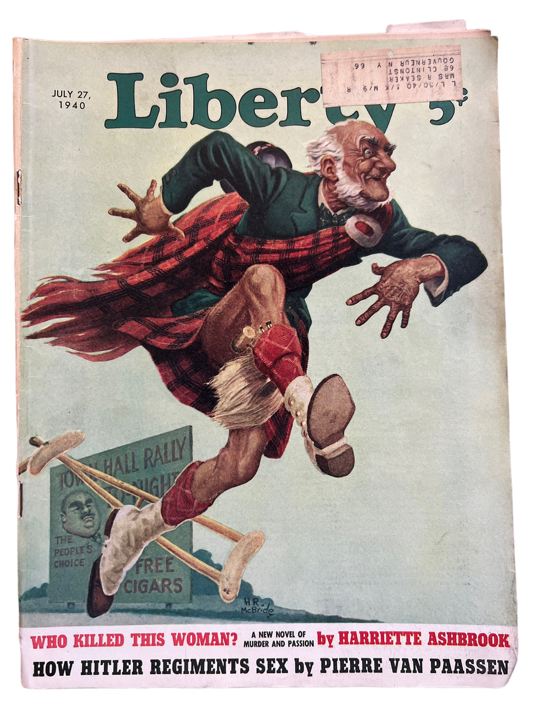 Magazine - Liberty July 27th, 1940