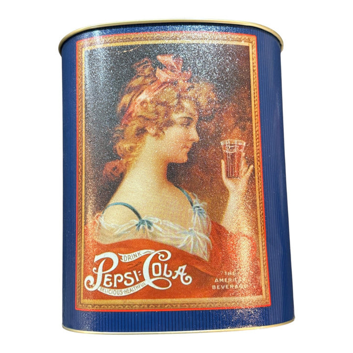 Metal Pepsi Garbage Can