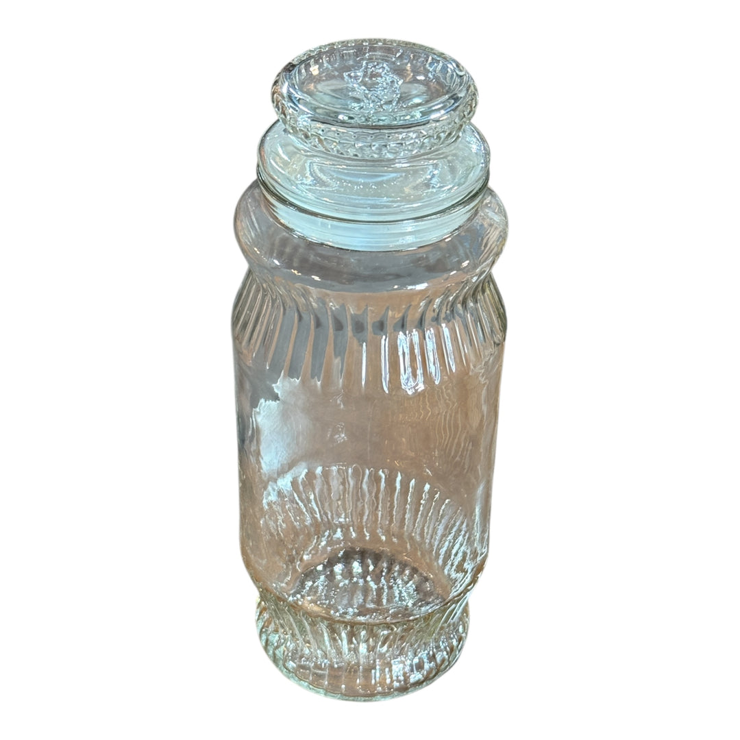 Vintage 1979 Planters Peanuts Anchor Hocking Glass Cannister