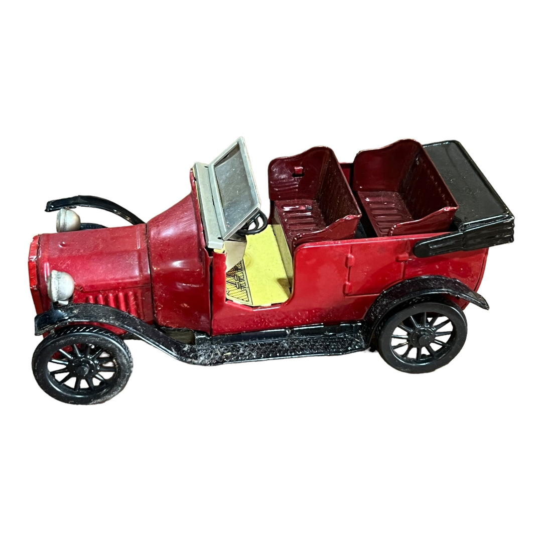 Bandai Tin Toy 1915 Ford Convertible Car Friction Motor Japan