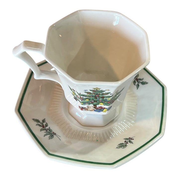 Christmastime Nikko Teacup and Saucer