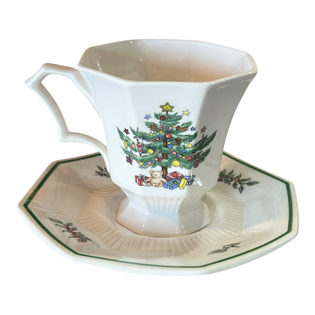 Christmastime Nikko Teacup and Saucer