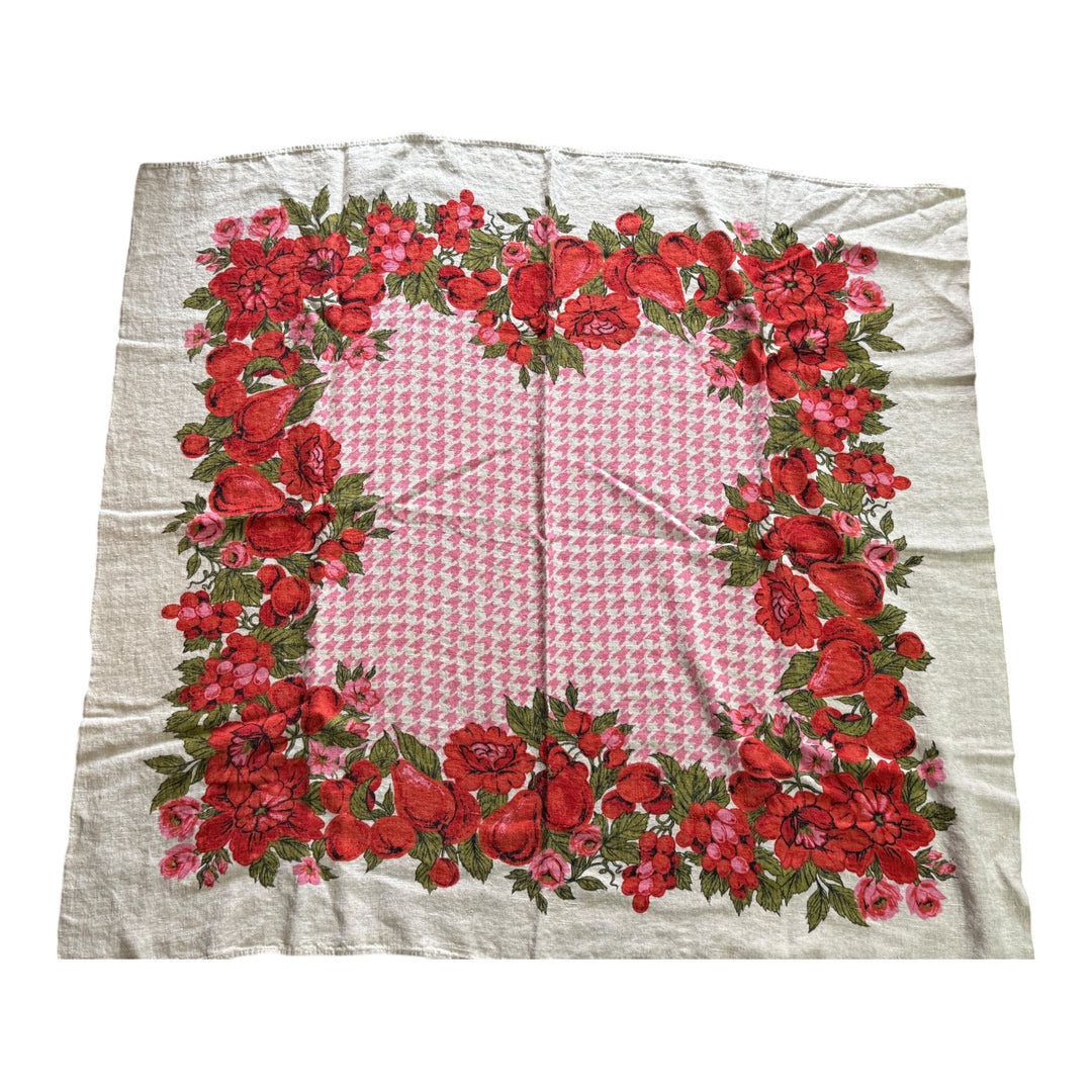 Vintage Floral Table Square