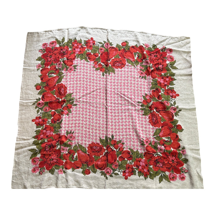 Vintage Floral Table Square