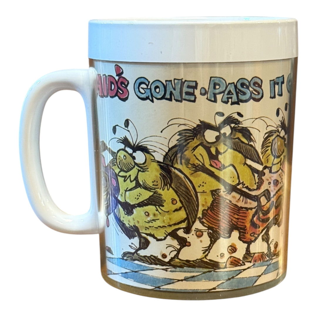 Vintage Raid Bug Spray Hard Plastic Thermo Serv Mug