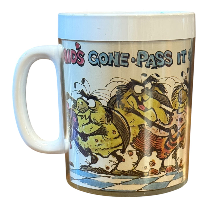 Vintage Raid Bug Spray Hard Plastic Thermo Serv Mug