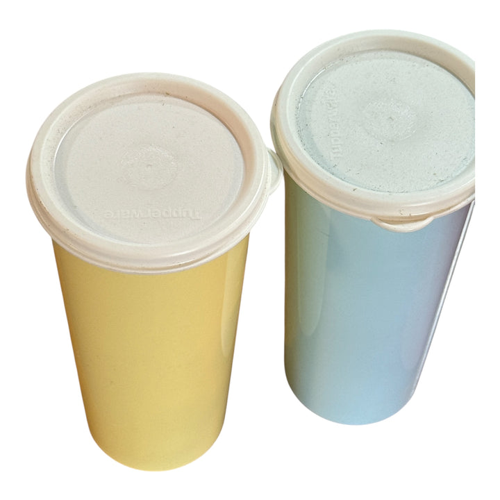Tupperware Pastel Tumblers Straight Sided Cups 12oz  Set of 4
