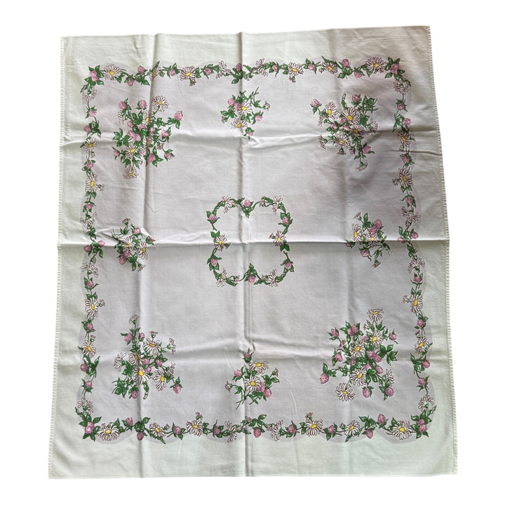 Vintage Floral Table Cover